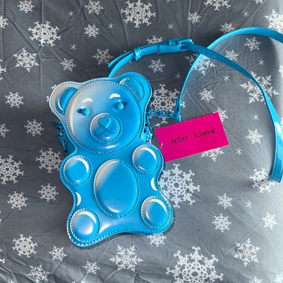 Betsey Johnson Handbags - Betsey Johnson Gummy blue Bear Crossbody Purse